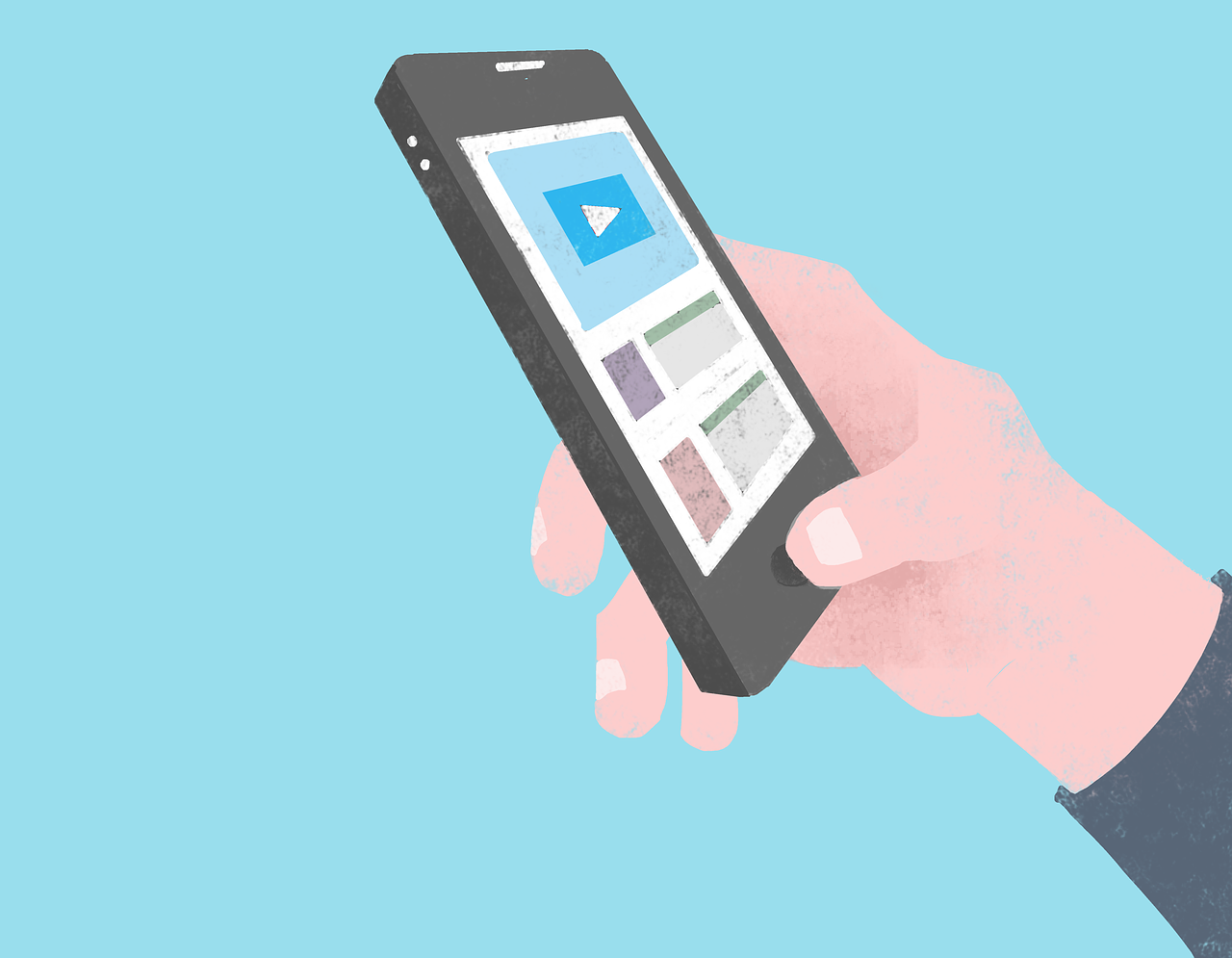 Brave group raises over $50 million in Series E funding. Eyecatch illustration of a person watching video on a smartphone, indicating an article related to the company.