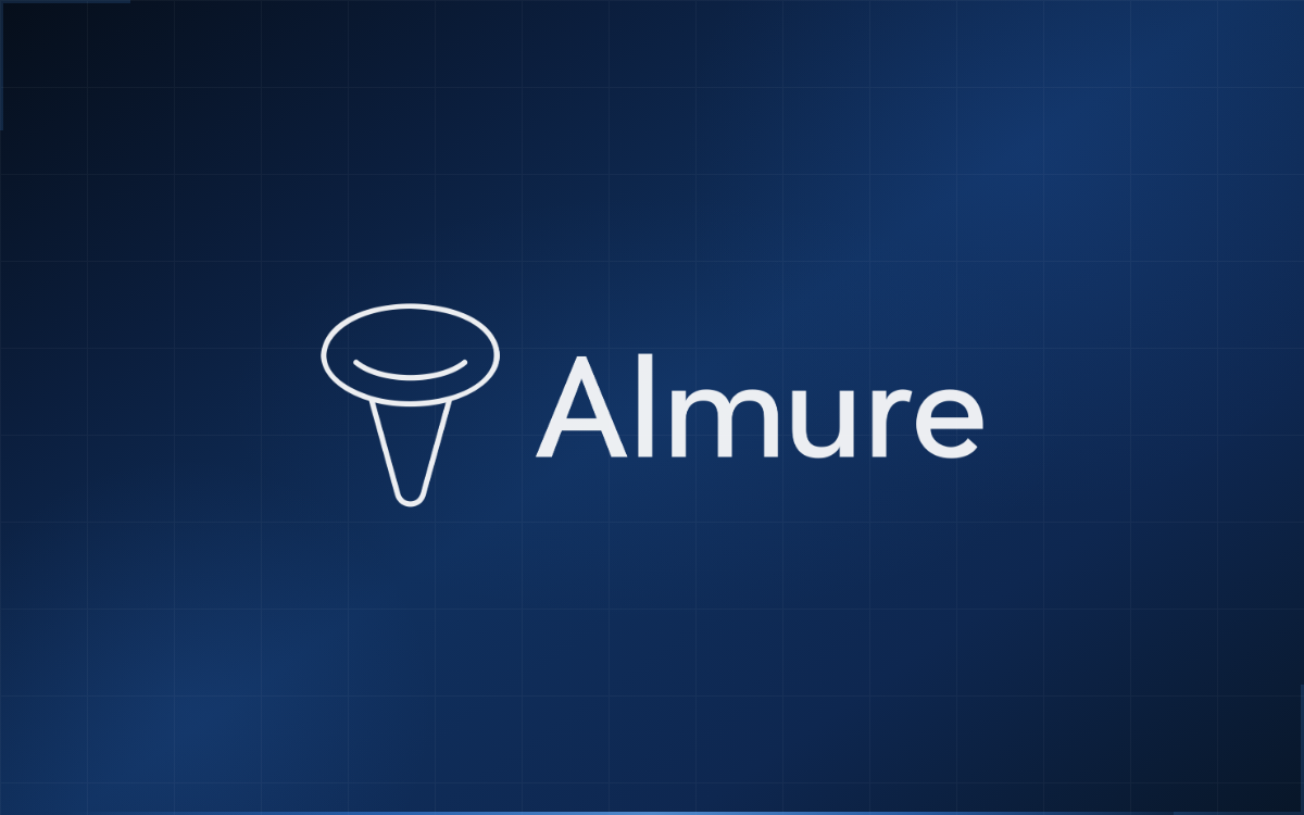 Eyecatch image showing Almure’s logo, indicating this article covers the company’s $1.25M seed round