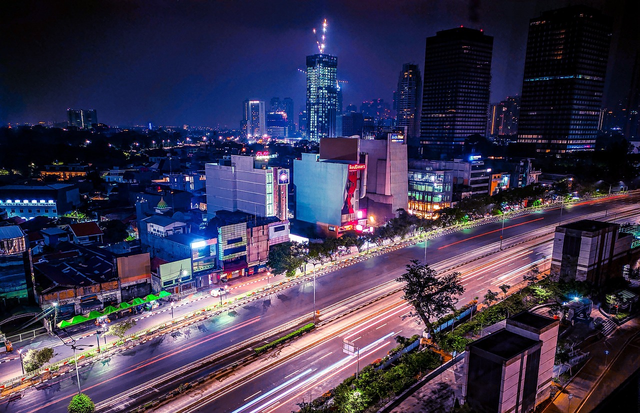 movus technologies raises $27 million. The featured image shows Jakarta’s nighttime skyline, indicating a related article about the company’s operations in Indonesia.